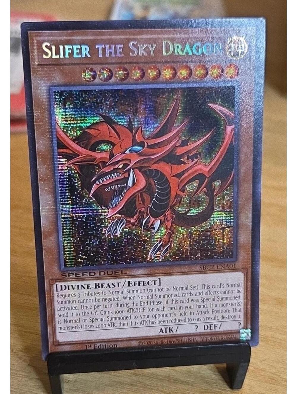 Yu-Gi-Oh! 2014 Slifer the Sky Dragon Premium Gold Secret Rare 1st Ed NM/LP